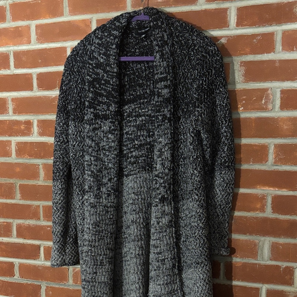 Anthropologie Black and Gray Cardigan